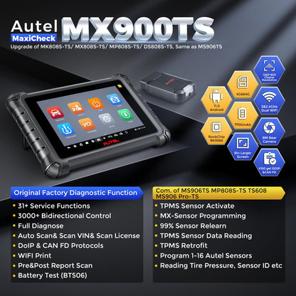 Autel MaxiCheck MX900TS 2025 TPMS & Diagnostic Scanner