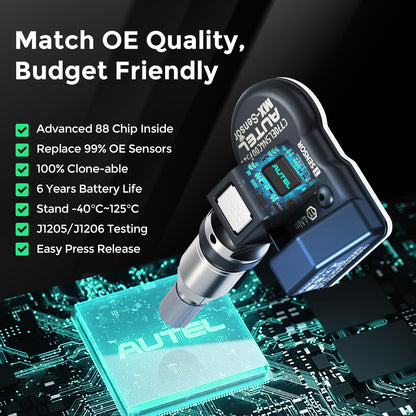 Autel 2-in-1 TPMS Sensors 20-Pack | 315MHz & 433MHz Programmable