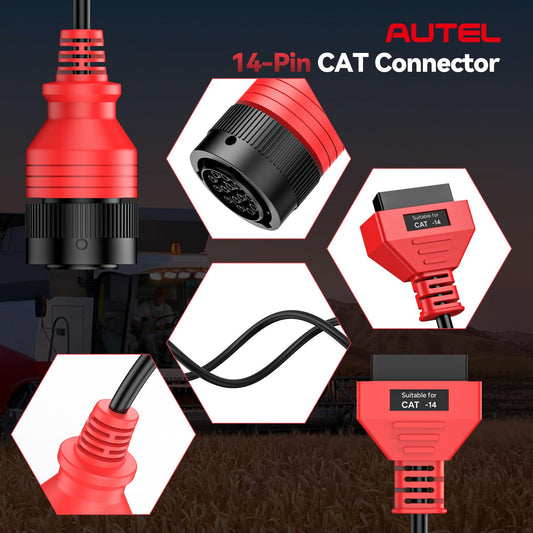 Autel CAT 14-Pin Adapter for Caterpillar Engines (2025)