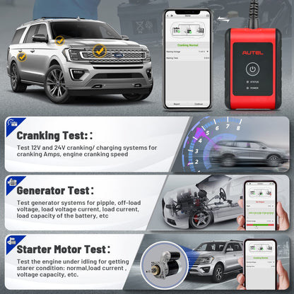 Autel MaxiBAS BT508 Car Battery Tester 6V/12V Load & Charging System