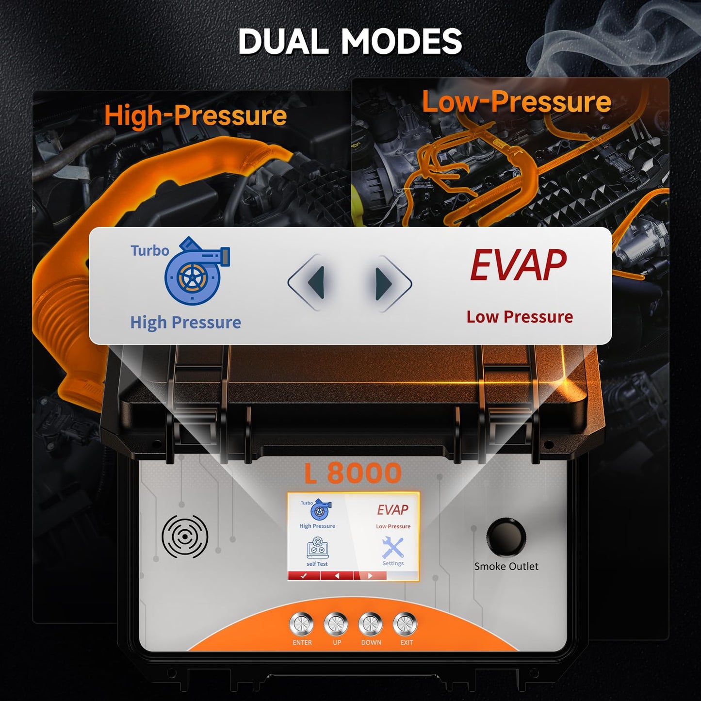 ANCEL L8000 Smoke Leak Detector for EVAP & Turbo Systems