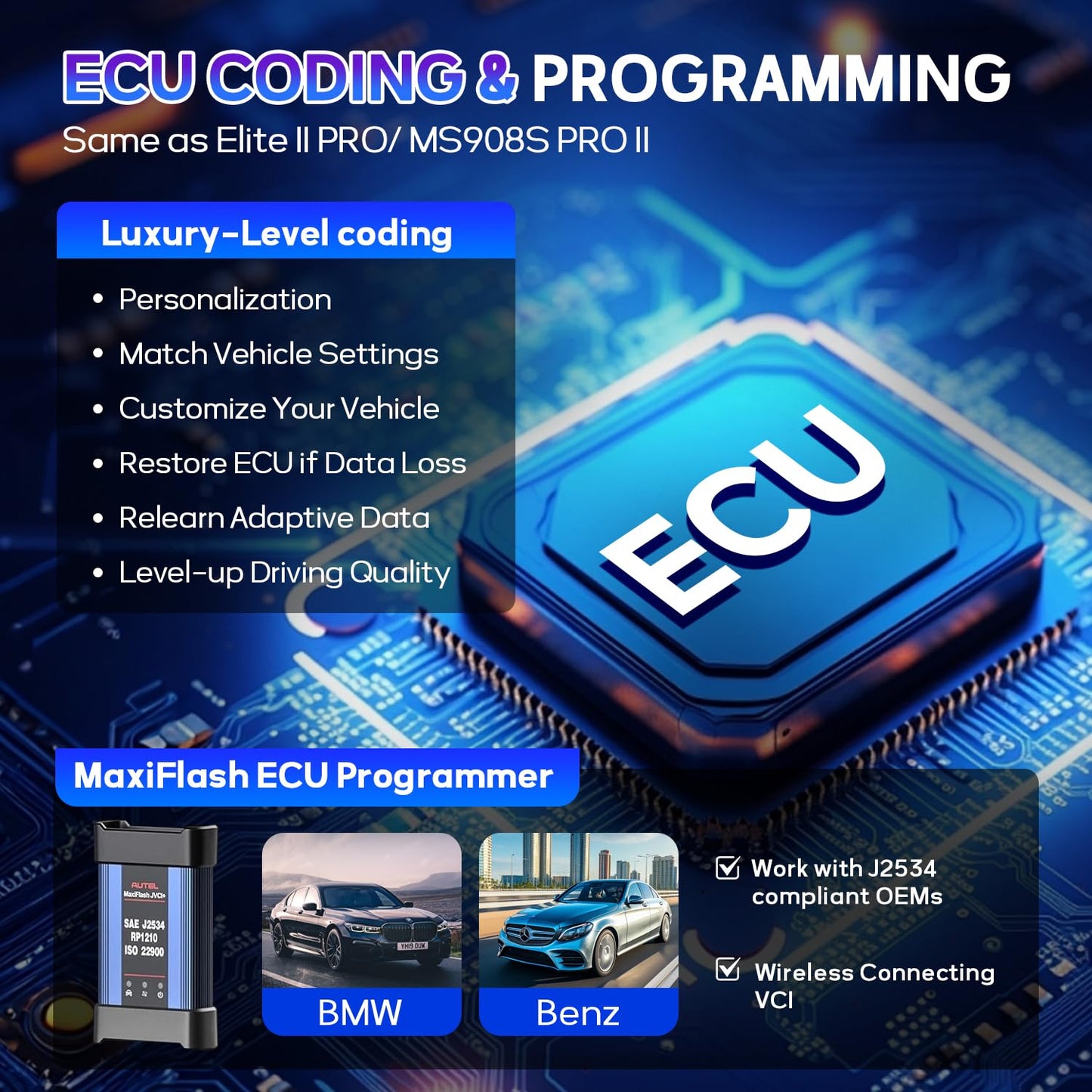 Autel IM608 PRO II Scanner with XP400 PRO – ECU Coding & 3000+ Tests