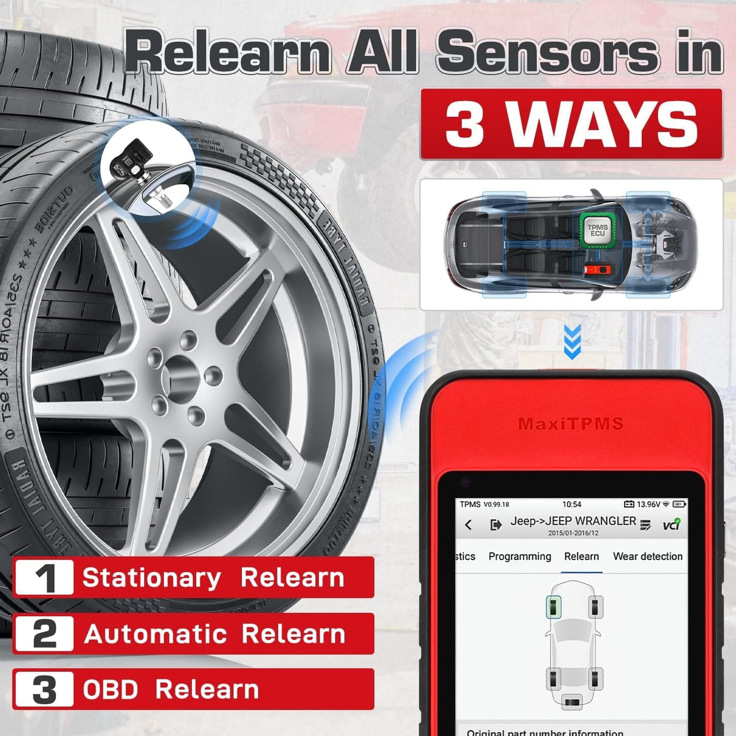 Autel MaxiTPMS ITS600 (E) TPMS Tool 2025 with 4 Services