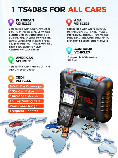 Autel MaxiTPMS TS408S TPMS Tool – 2025 Relearn & Programming