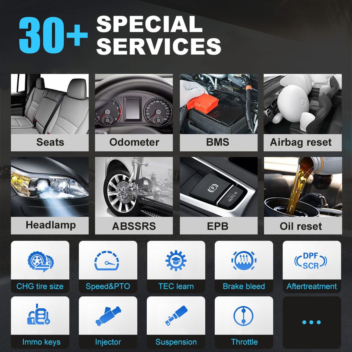 Autel MaxiPRO MP808Z-TS OBD2 Scanner – Full TPMS & 30+ Service Functions