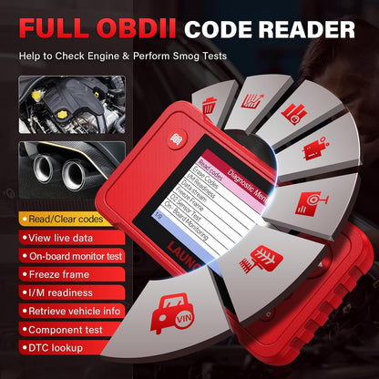 LAUNCH X431 Creader VII+ V2.0 2025 OBD2 Scanner with 3 Reset Functions