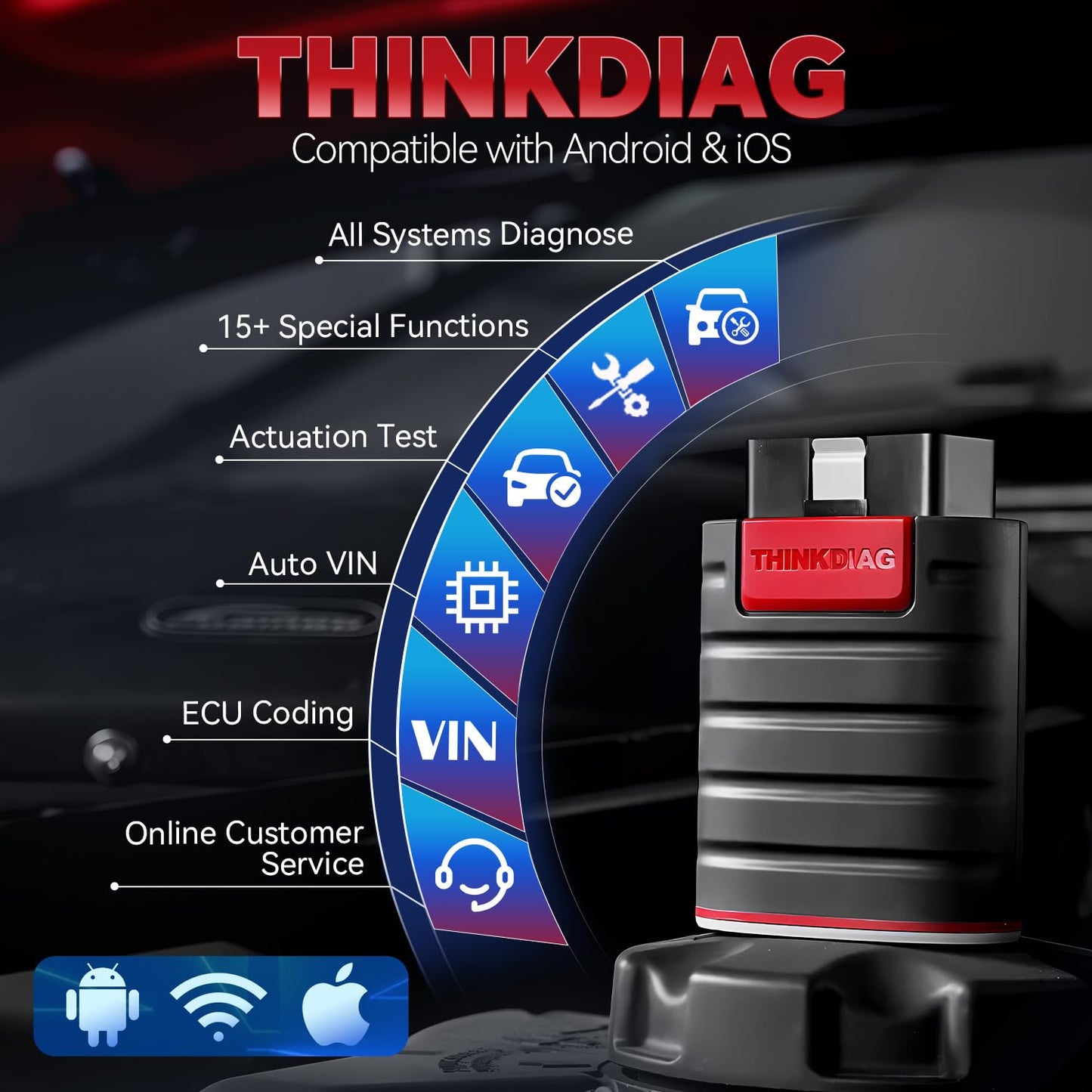 ThinkDiag OBD2 Scanner with ECU Coding & 15+ Resets