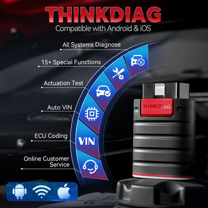 ThinkDiag OBD2 Scanner with ECU Coding & 15+ Resets