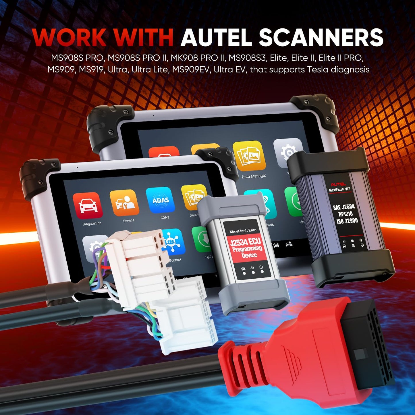 Autel TCAN003 Tesla OBD2 Adapter Cable for Model 3/Y/S/X