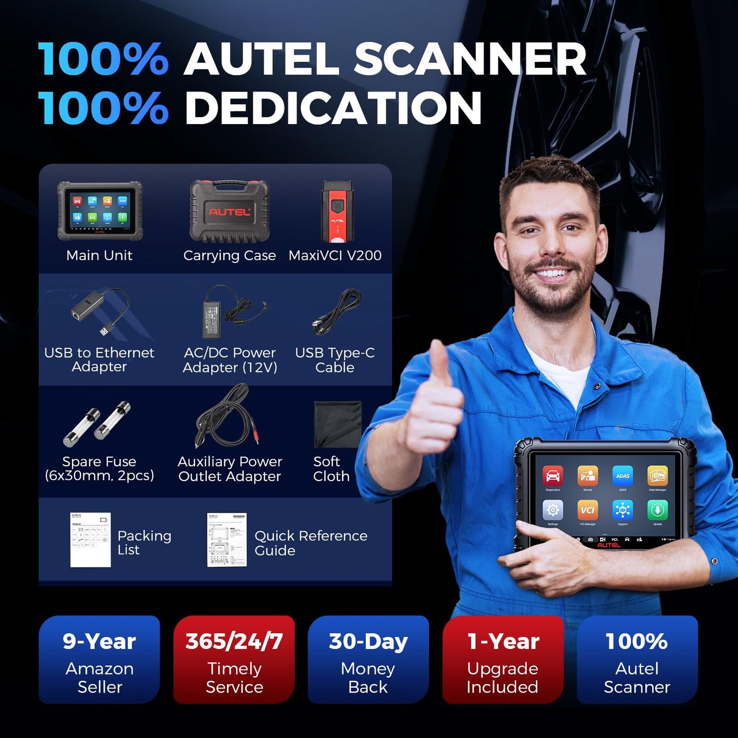 Autel MS906 MAX 2025 Scanner – Top Bi-Directional ECU Coding Tool