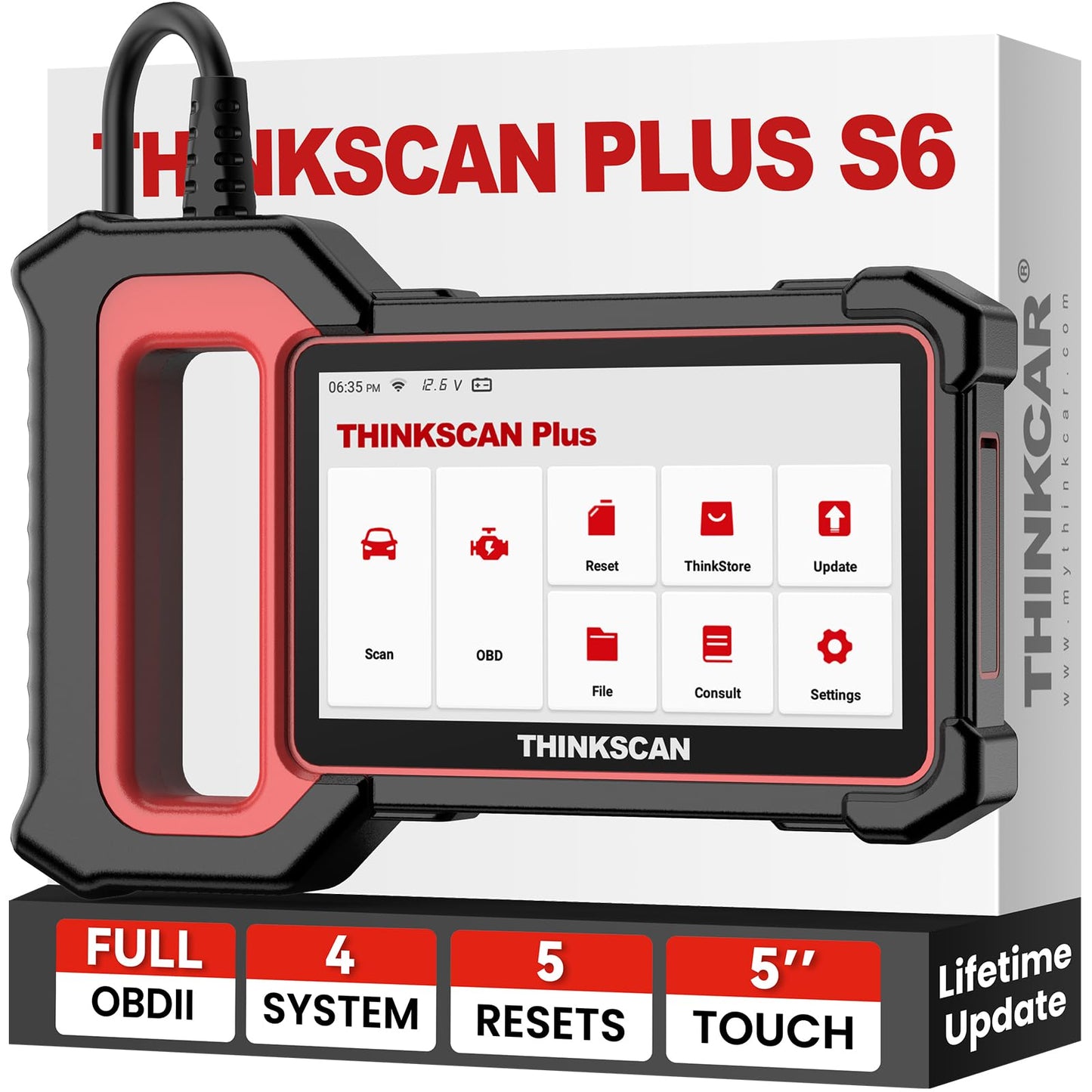ThinkScan Plus S6 OBD2 Scanner – 5 Service & System Diagnostics
