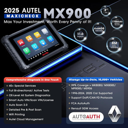Autel MaxiCheck MX900 2025 Bidirectional Diagnostic Scan Tool