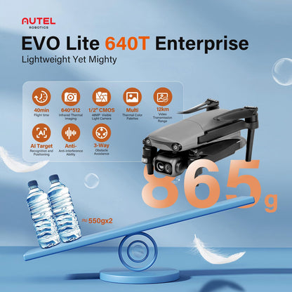 Autel EVO Lite 640T Enterprise Drone – 640x512 Thermal Camera