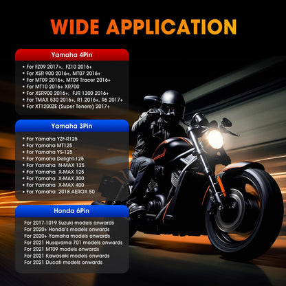Autel 3-in-1 OBD2 to OBD1 Motorcycle Adapter Cable