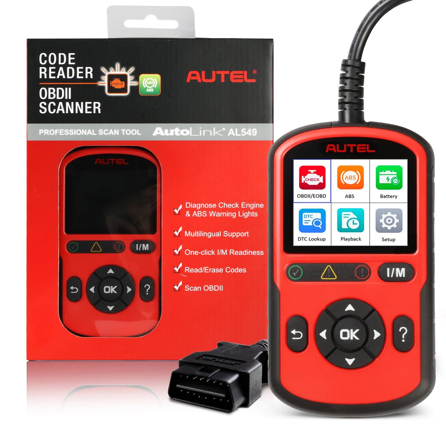 Autel AutoLink AL549 OBD2 Scanner & ABS Code Reader 2025