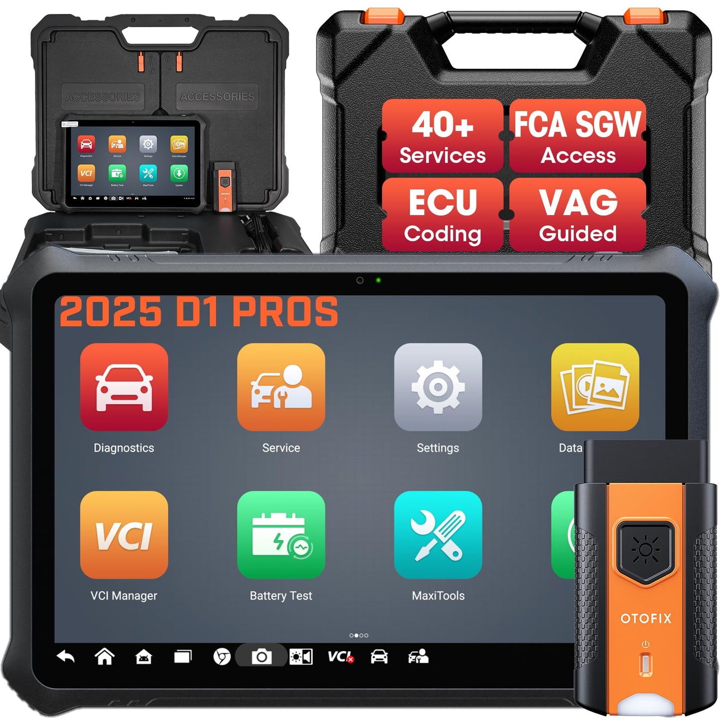 OTOFIX D1 PROS ECU Coding Scanner with Bi-Directional Control & 40+ Resets
