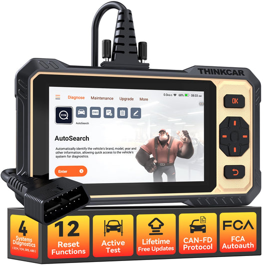 THINKCAR THINKSCAN 662 OBD2 Scanner with Bidirectional Tests & 12 Resets