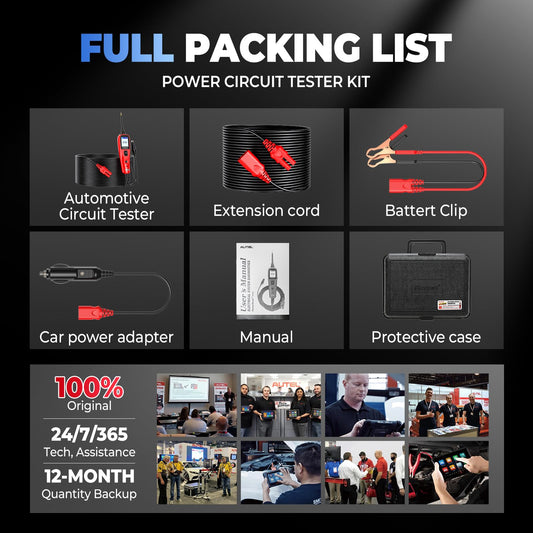 Autel PowerScan PS100 Circuit Tester 2025 – 12V/24V Automotive Power Probe