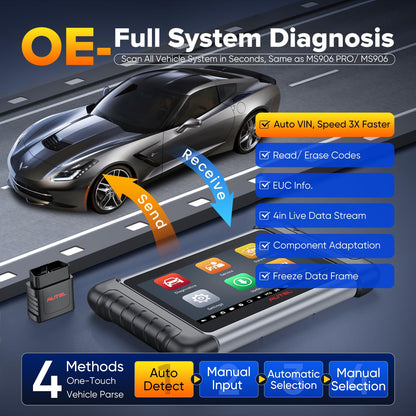 Autel MP808BT PRO 2025 Scanner with ECU Coding & 2-Year Update