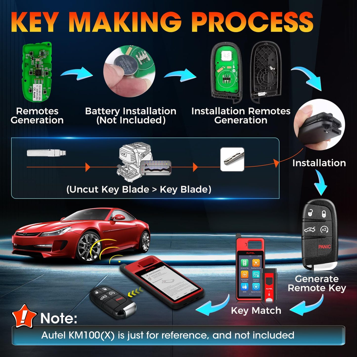 Autel IKEYCL005AL Smart Key for Chrysler Dodge – 5 Button