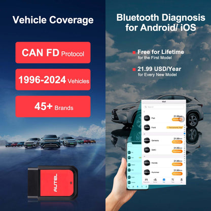 Autel MaxiAP AP2500 Bluetooth OBD2 Scanner for All Systems