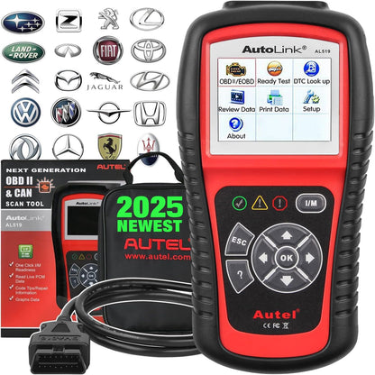 Autel AL519 OBD2 Scanner – Full OBDII Diagnostic Tool 2025