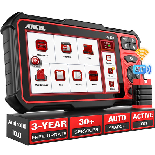 ANCEL DS300 Bi-Directional OBD2 Scanner with 30+ Resets & Full System Diagnostics
