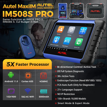 Autel MaxiIM IM508S 2025 with XP400 PRO | 40+ Services & ECU Coding