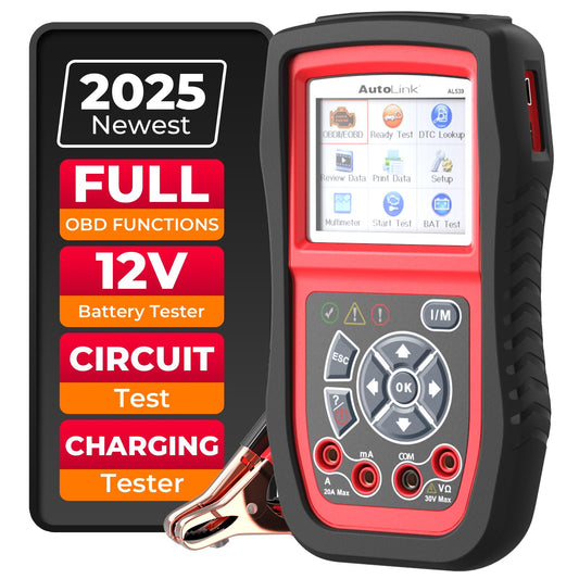 Autel AL539B OBD2 Scanner & Battery Tester 3-in-1 Tool