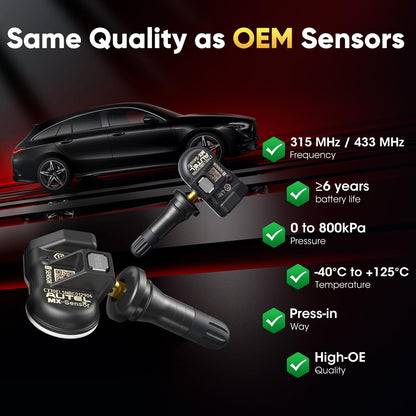 Autel MX-Sensor 2-in-1 TPMS 315MHz/433MHz – Set of 4
