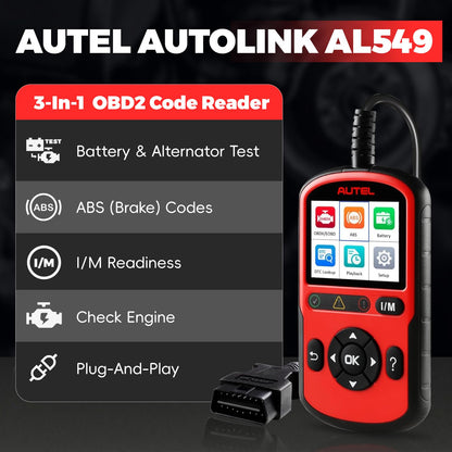 Autel MaxiCOM MK808Z-BT + AL549 OBD2 Scanner | Bidirectional & 28+ Services