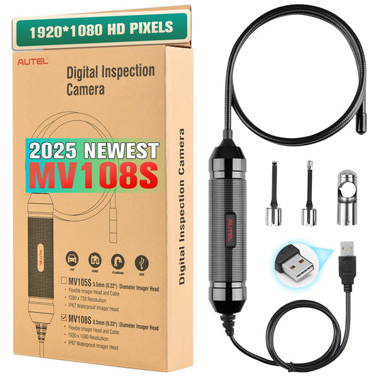 Autel MaxiVideo MV108S HD Inspection Camera – 8.5mm Endoscope 1920P