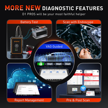 OTOFIX D1 PROS 2025 ECU Coding Scan Tool with 40+ Services & FCA SGW