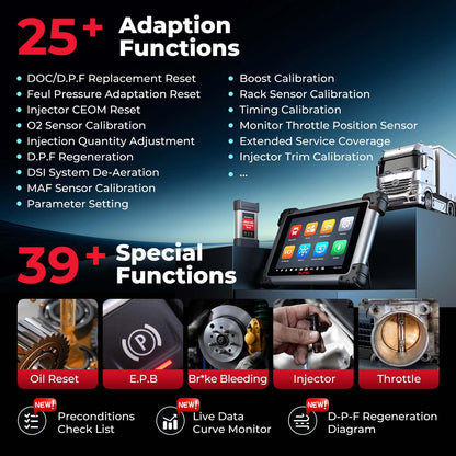 Autel MaxiSys MS908CV II Heavy Duty Truck Scanner with ECU Programming & 39+ Services