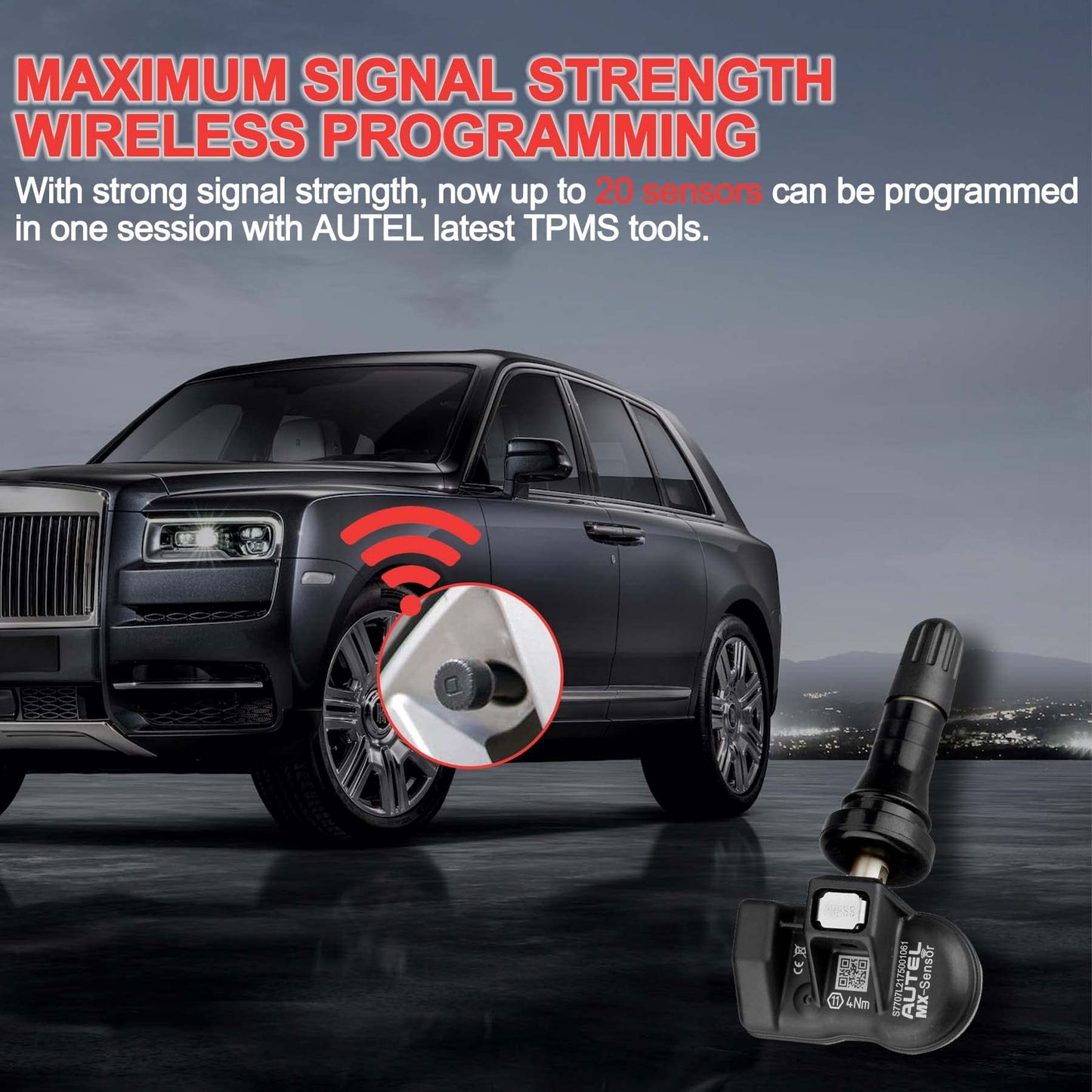 Autel MX-Sensor TPMS 2-in-1 Tire Sensor (315MHz + 433MHz)