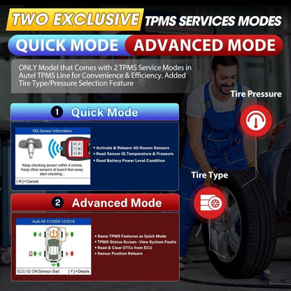Autel MaxiTPMS TS508WF KIT WiFi TPMS Tool + 4PCS MX-Sensors