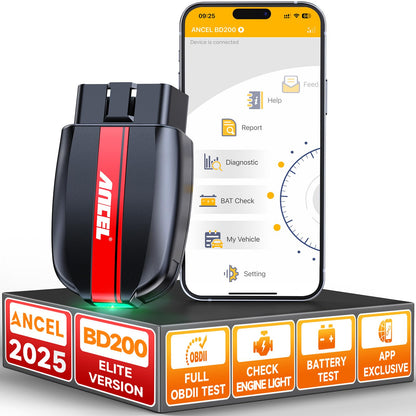 ANCEL BD200 Bluetooth OBD2 Scanner – Check Engine & Battery Tool