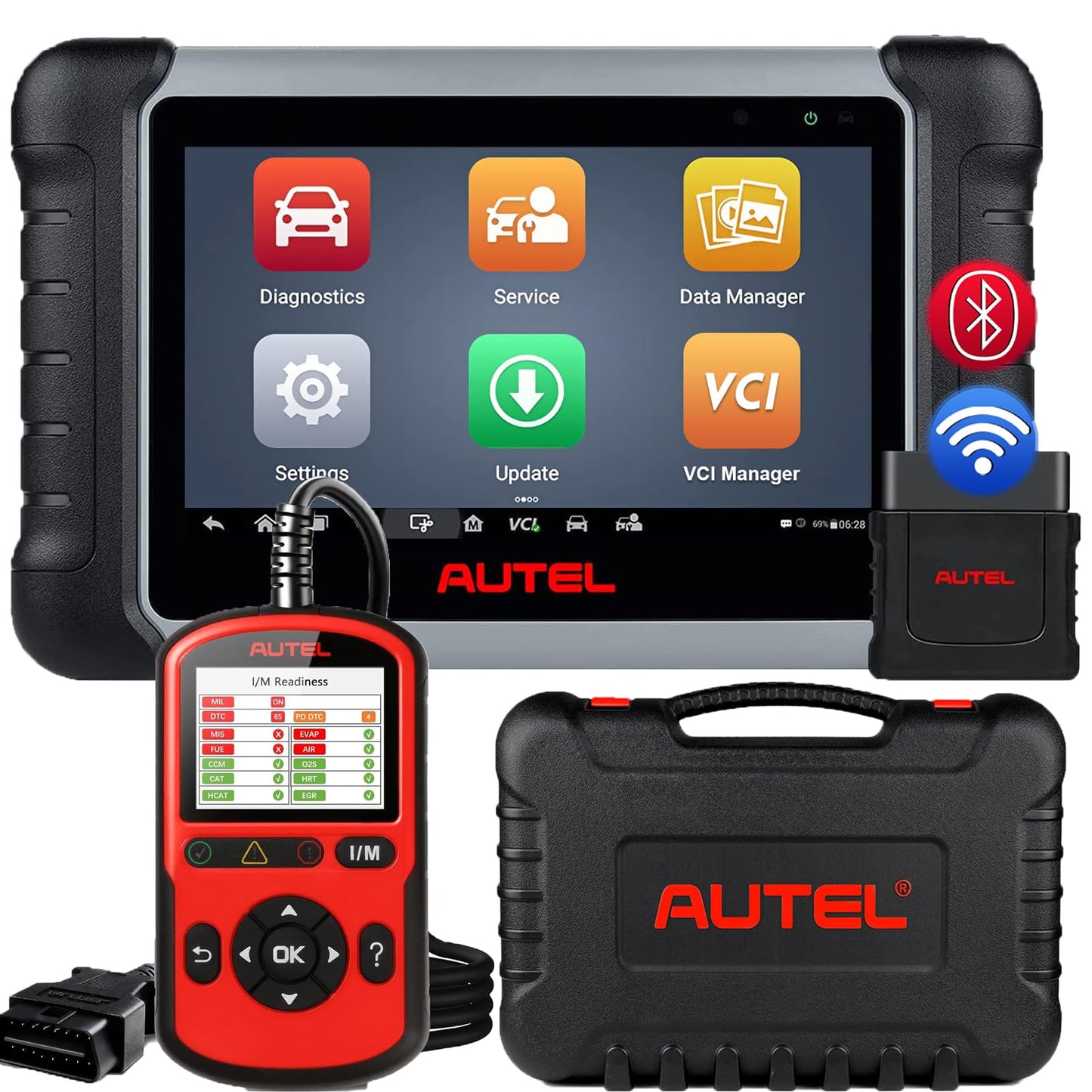 Autel MaxiCOM MK808Z-BT + AL549 OBD2 Scanner | Bidirectional & 28+ Services