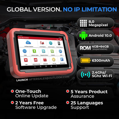 LAUNCH X431 PROS V+ 5.0 Elite 2025 OBD2 Scanner