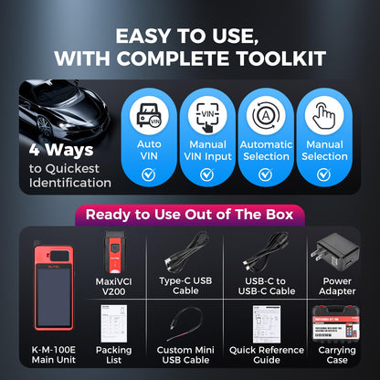 Autel MaxiIM K-M-100E OBD Learning Tool for 700+ Vehicles 2025