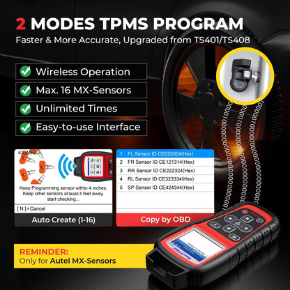 Autel MX900 + TS508WF TPMS Tool | 2025 Diagnostic Bundle