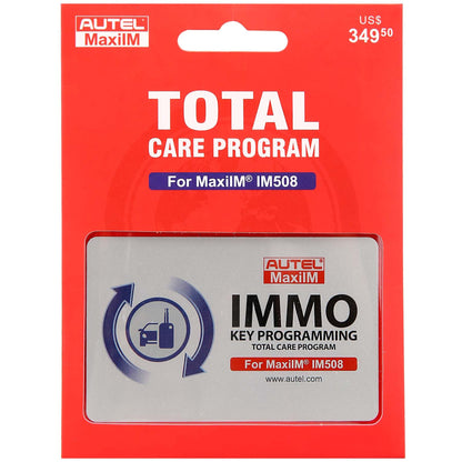 Autel MaxiIM IM508S 1-Year Update & Warranty Subscription Card