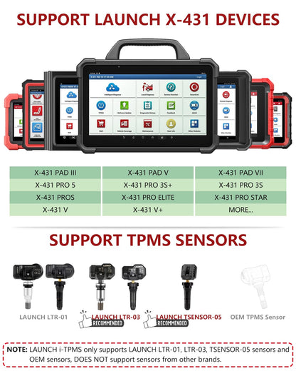 LAUNCH X431 i-TPMS Tire Pressure Tool 2025