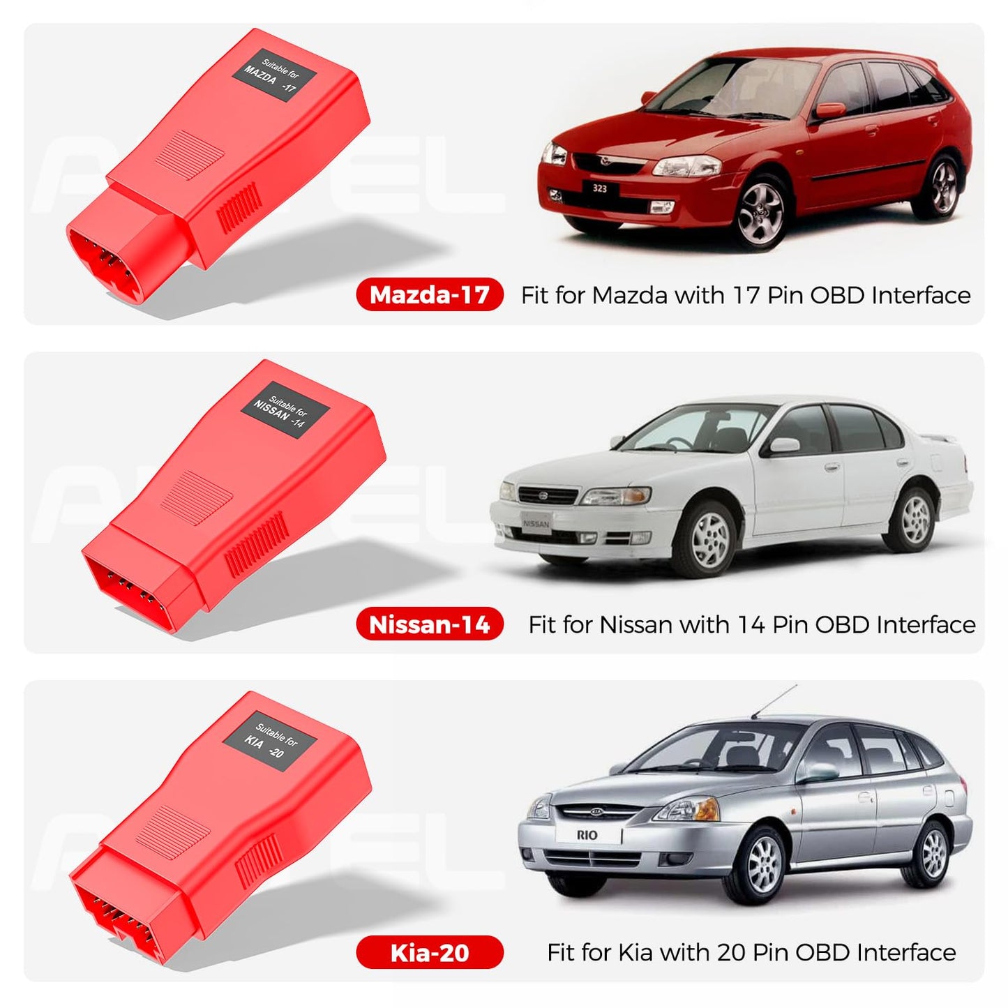 Autel MaxiSys MSOBD2KIT 9PCS Non-OBDII Adapter Kit for Autel Scanners