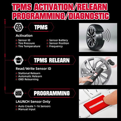 Launch X431 TSGUN PRO TPMS Sensor Activator & Tool
