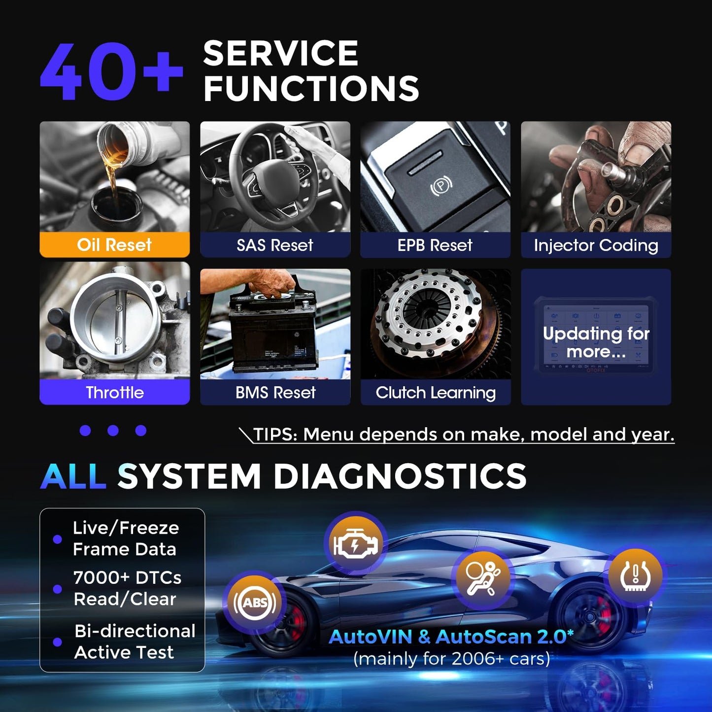 OTOFIX D1 Max 2025 Bi-Directional Diagnostic Scanner with ECU Coding
