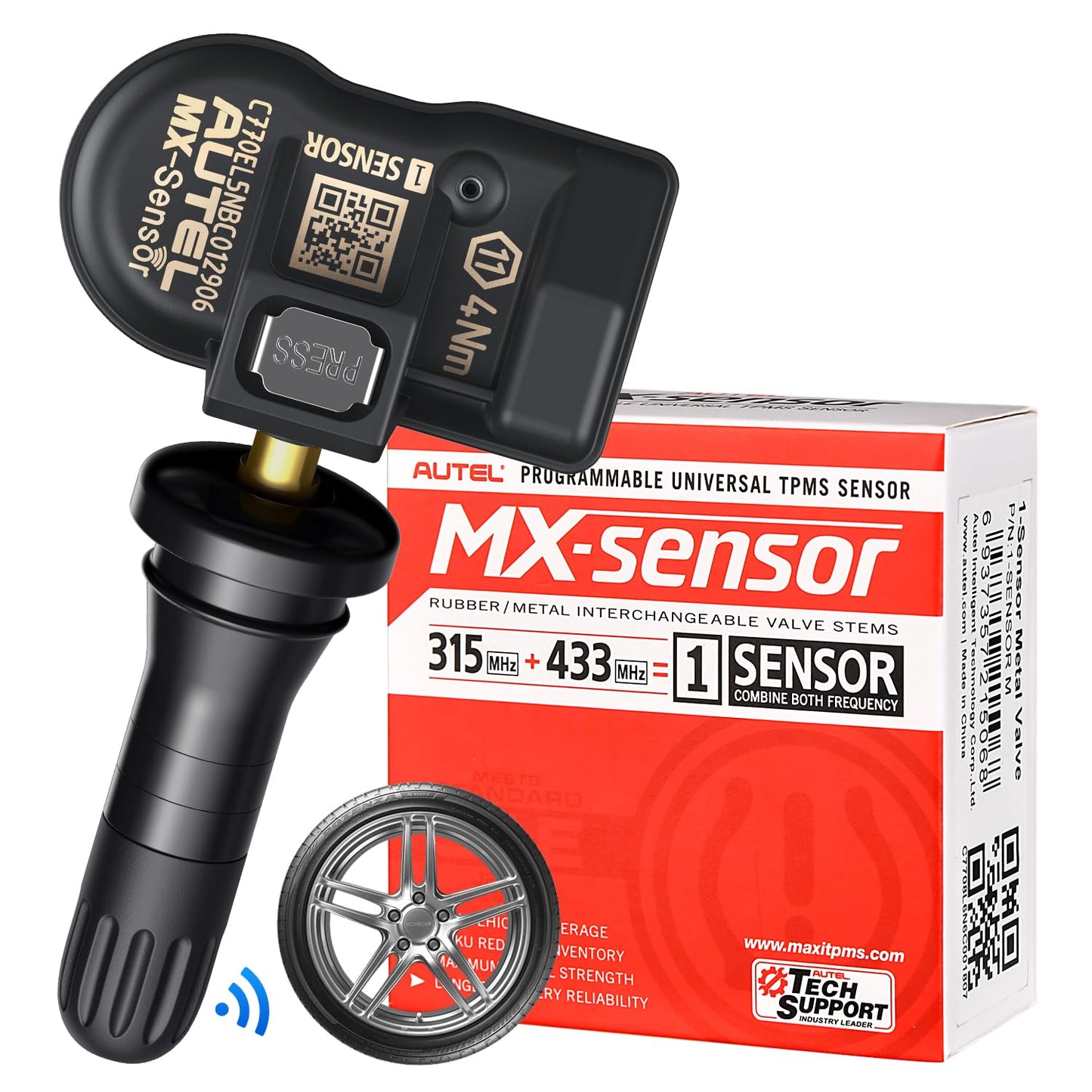 Autel MX-Sensor Dual Frequency TPMS Sensor 315/433MHz - 1 Sensor