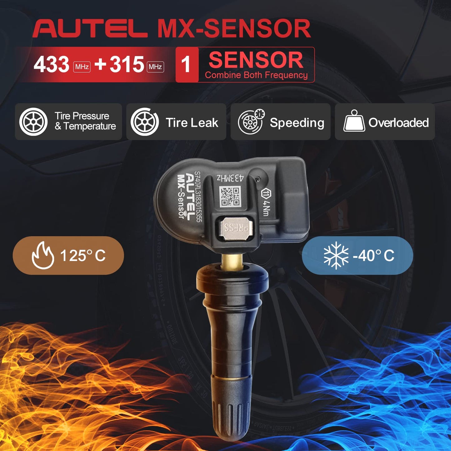 Autel MaxiCOM MK900-TS Scanner with TPMS Kit | 2024 Bidirectional Tool