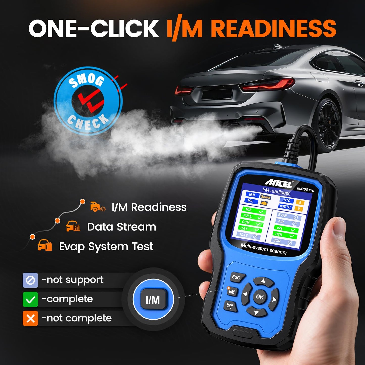 ANCEL BM700 PRO BMW Scanner with Auto VIN & Full System Diagnostics