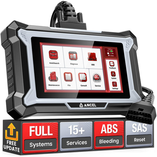 ANCEL DS200 OBD2 Scanner with ABS, SRS, Transmission & 15+ Resets